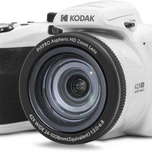 KODAK PIXPRO Astro Zoom AZ425 Dijital Fotoğraf Makinesi -20MP, 42x Optik Zoom, 3 inç LCD Ekran, 1080P Full HD Video, 24mm Geniş Açı (Beyaz)