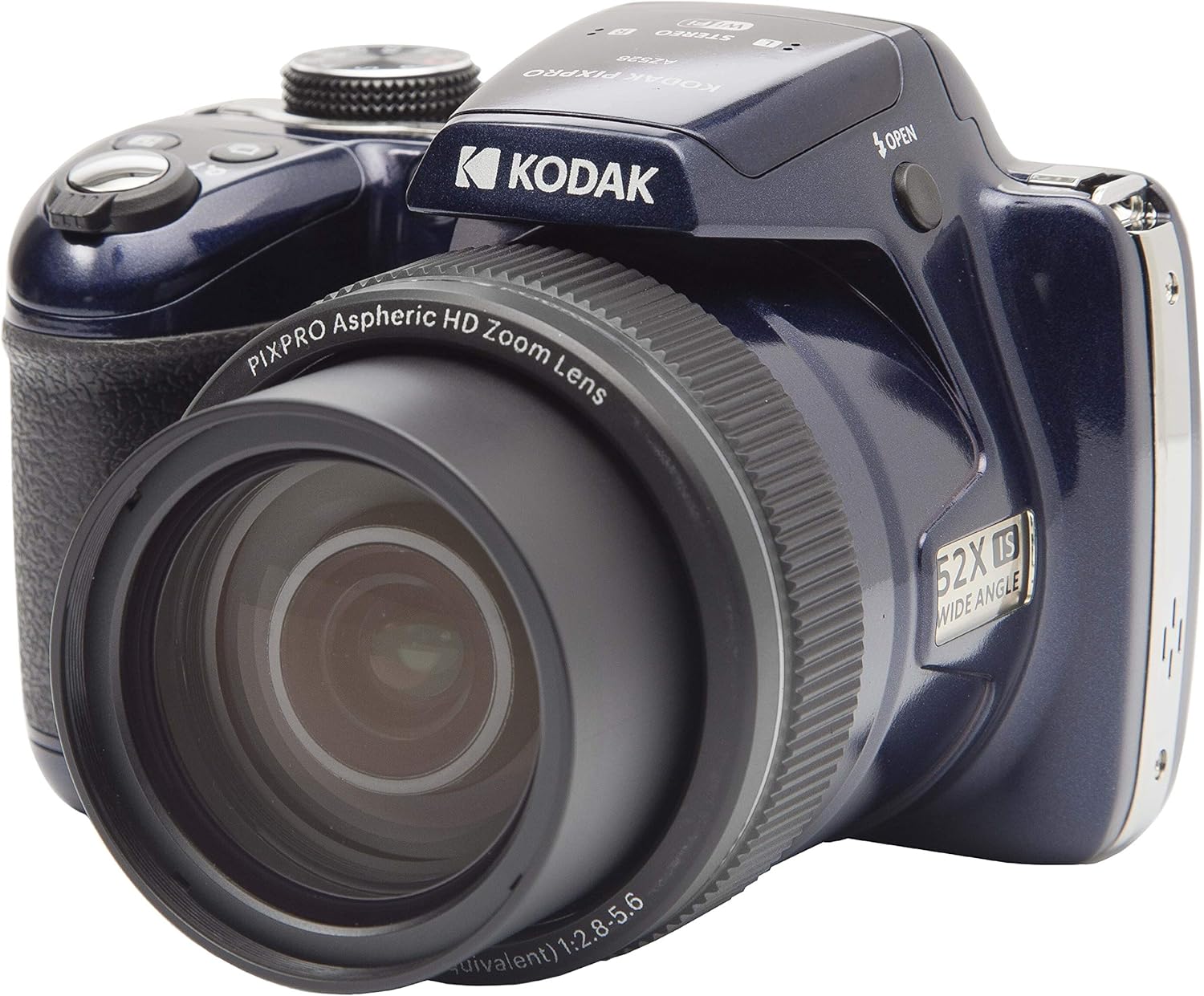 KODAK PIXPRO Astro Zoom AZ528 Dijital Fotoğraf Makinesi - 16MP, 52x Optik Zoom, 3 inç LCD Ekran, 1080P Full HD Video, 24mm Geniş Açı (Lacivert)