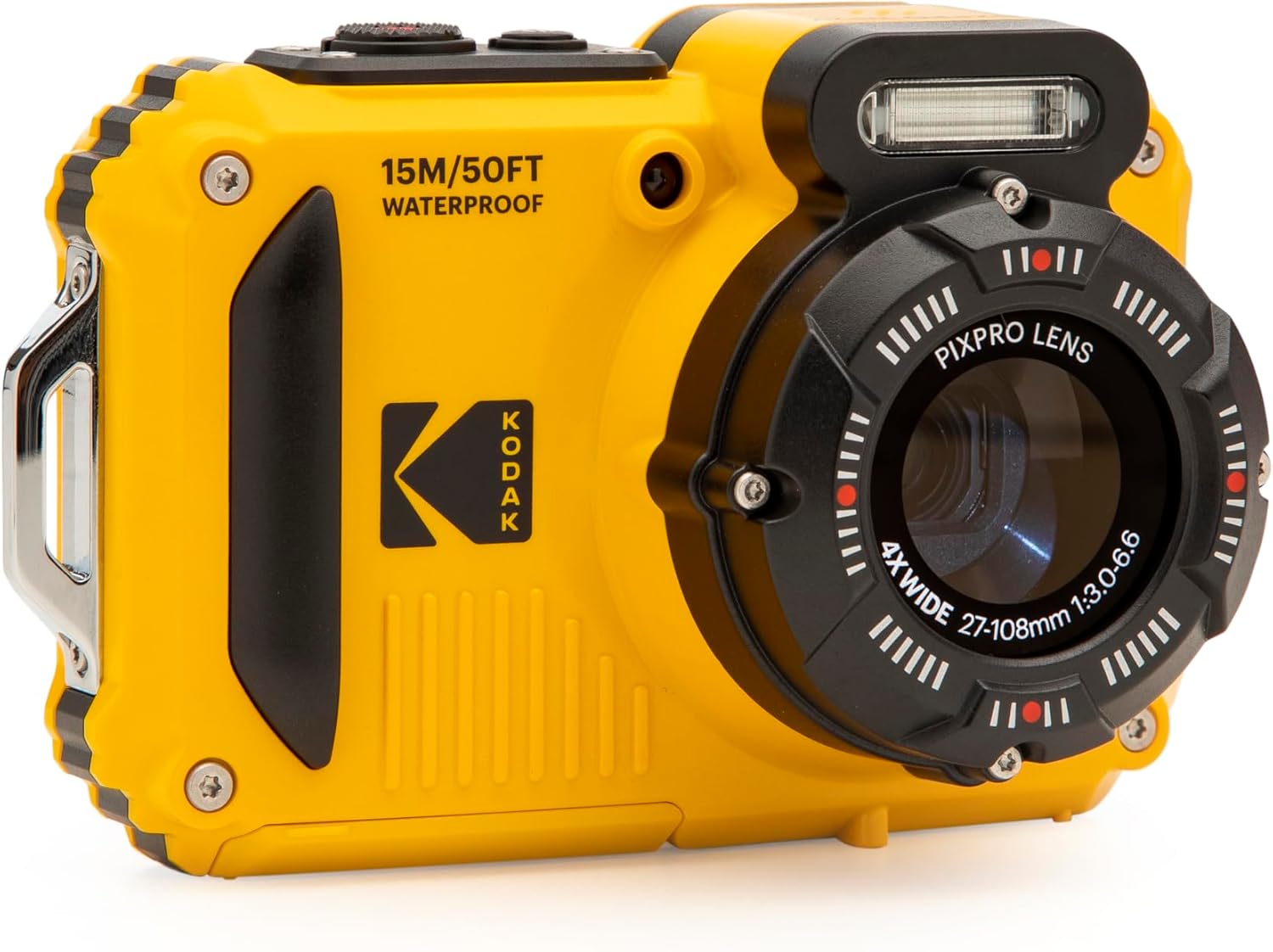 KODAK PIXPRO WPZ2 15M Su Geçirmez Fotoğraf Makinesi - 16MP, 4x Optik Zoom, 1080P Full HD Video (Sarı) - Görsel 4
