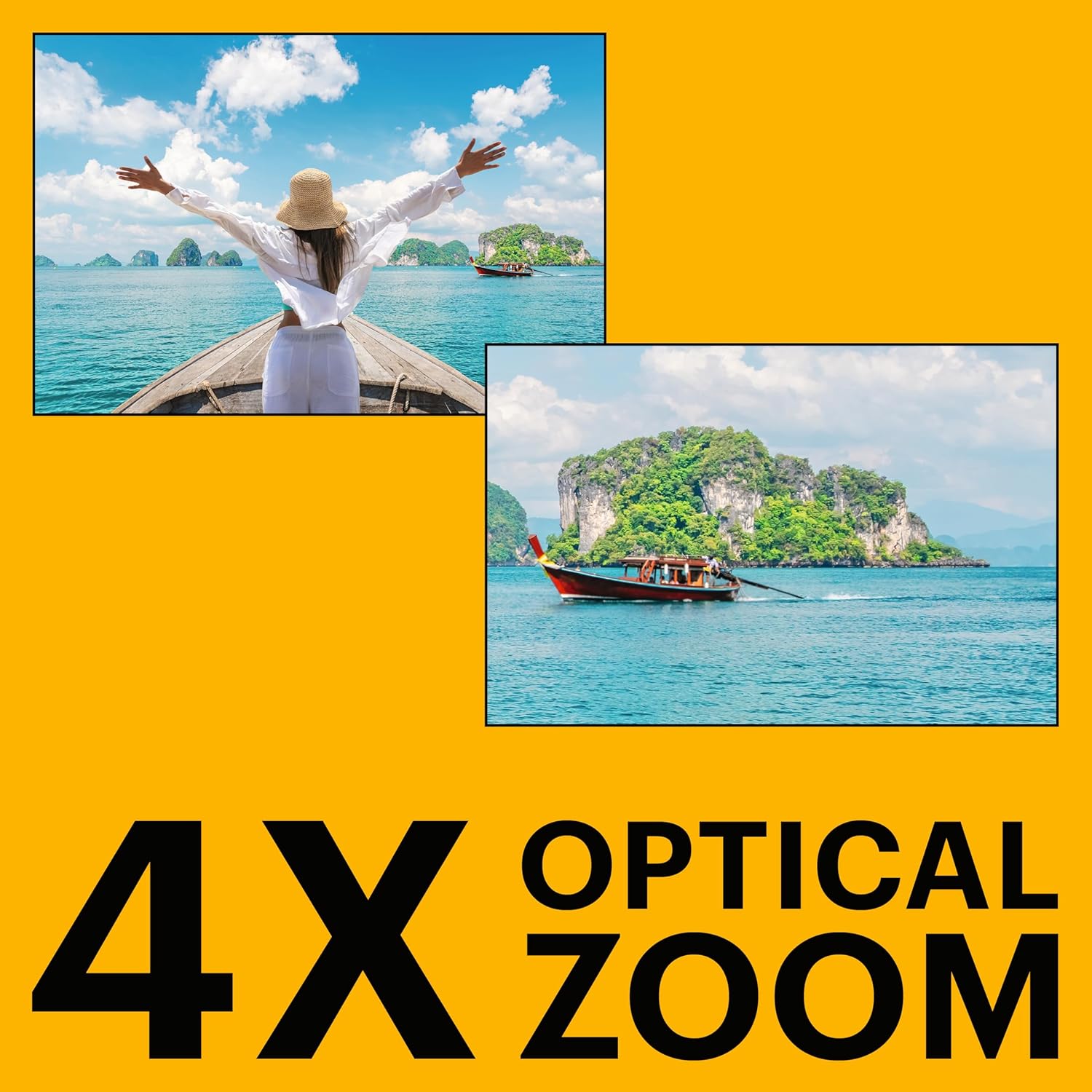 KODAK PIXPRO WPZ2 15M Su Geçirmez Fotoğraf Makinesi - 2 Lityum Pil + 16GB SD Kart - 16MP, 4x Optik Zoom, 1080P Full HD Video (Mavi) - Görsel 5