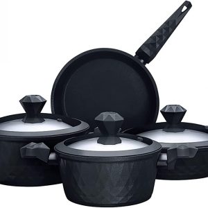 Karaca Bio Diamond Antibakteriyel Kulp 7 Parça Tencere Seti