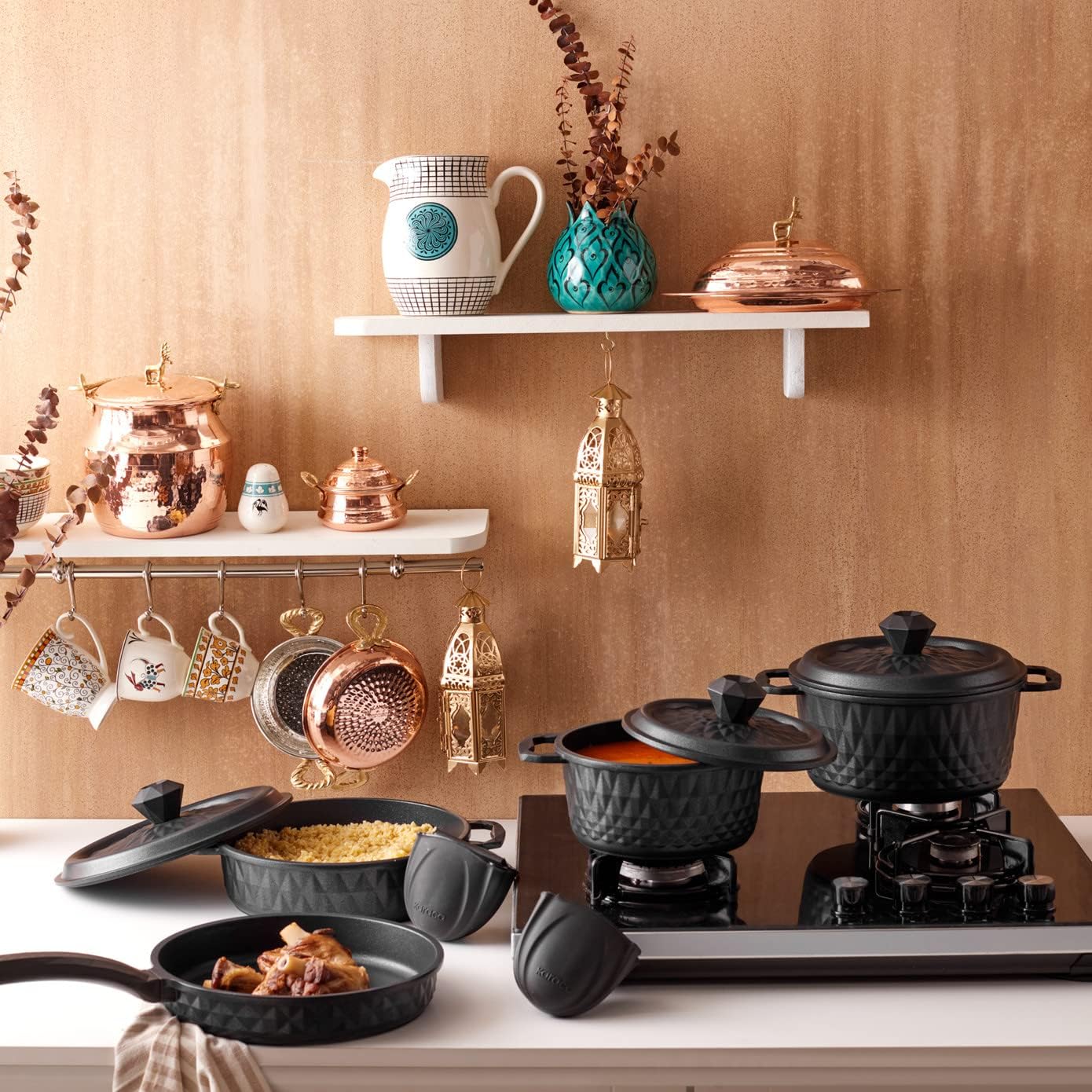 Karaca Diamond Döküm Tencere Seti 7 Parça