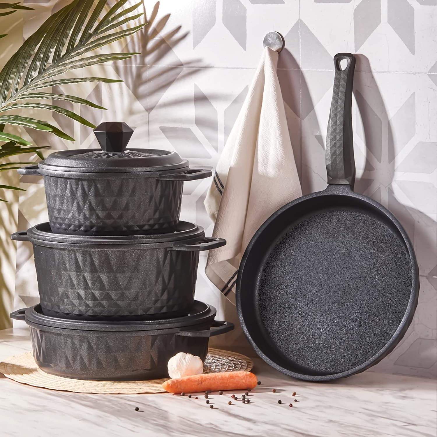 Karaca Diamond Döküm Tencere Seti 7 Parça - Görsel 5