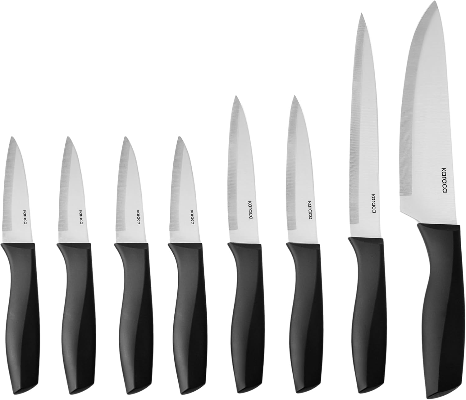 Karaca Megacut Round 9 Parça Siyah Bıçak Seti - Görsel 2