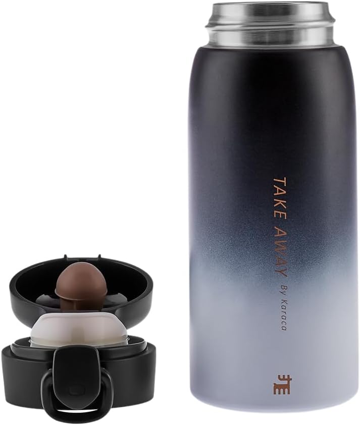 Karaca Skyfall Çelik Sızdırmaz Siyah Termos 350 Ml - Görsel 5