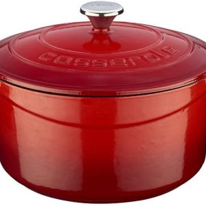 Lava Metal Döküm Yuvarlak Tencere, 20 cm, Kırmızı