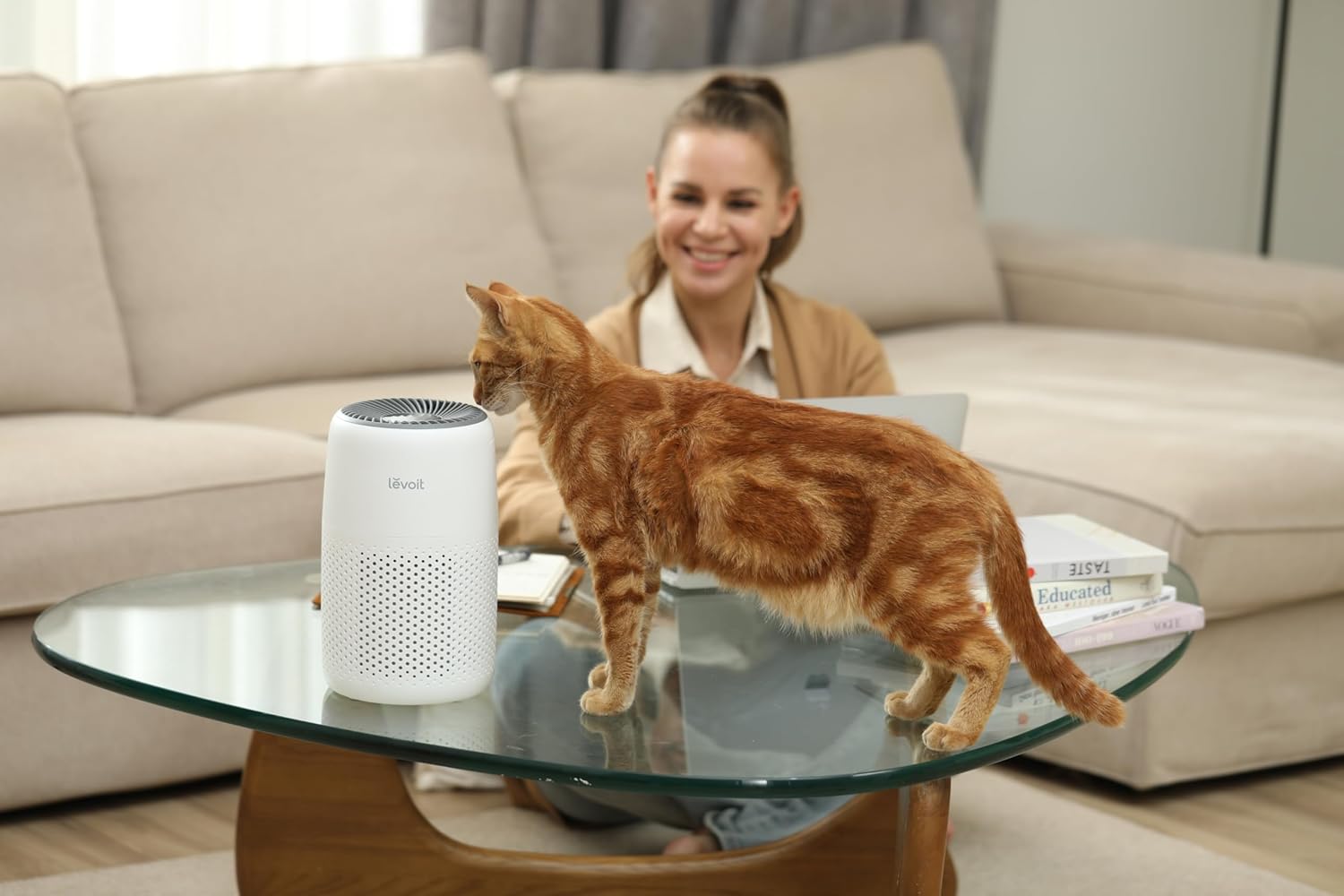 Levoit Ev Tipi Hava Temizleme Cihazı, Etkili Filtreleme, 25 Db Düşük Ses, Daha, İyi Uyku İçin, Koku Süngeri, 7W, Ekonomik, 3 Üfleme Hızı, Ofis Için, Core Mini, Beyaz - Görsel 3