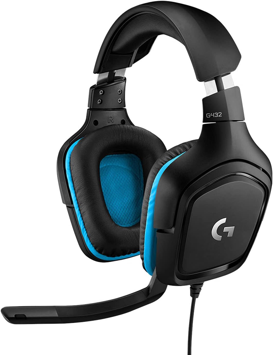 Logitech G G432 Kablolu Oyuncu Kulaklığı, 7.1 Surround Ses, DTS kulaklık: X 2.0, 6mm Mikrofon, Windows, Mac, Nintendo Switch, PS4, Xbox One, Tablet ve Mobil Cihazlarla Uyumluluk, Siyah