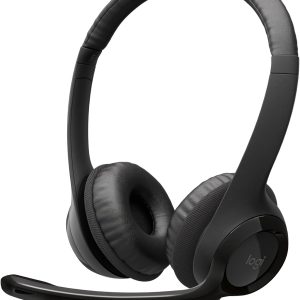 Logitech H390 Kablolu Kulak Üstü Mikrofonlu Kulaklık, Dijital Stereo Ses, Katlanabilir Gürültü Önleyici Mikrofon, Kablo Üzeri Denetimler, Siyah