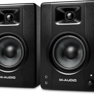 M-AUDIO BX4-4.5" Stüdyo Monitörleri, HD PC Hoparlörleri, Müzik Prodüksiyon Yazılımı ile Kayıt ve Multimedya için, 120W, Çift