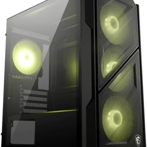 MSI MAG FORGE M110R AIRFLOW TEMPERLİ CAM 3X120MM 1X120MM ARGB FAN MATX GAMİNG BİLGİSAYAR KASASI