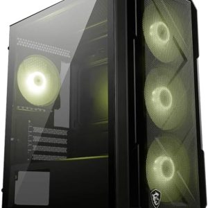 MSI MAG FORGE M120R AIRFLOW TEMPERLİ CAM 3X120MM 1X120MM ARGB FAN MATX GAMİNG BİLGİSAYAR KASASI