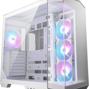 MSI MAG PANO 100R PZ WHITE Temperli Cam 3x120mm 1x120mm ARGB Fan ATX Beyaz Panoramik Gaming Bilgisayar Kasası
