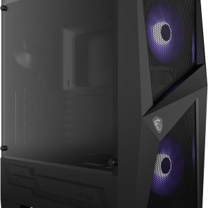 MSI Mag Forge 100M, Temperli Cam, 2X Rgb Fan, 1X 120Mm Fan Atx Gaming Bilgisayar Kasası