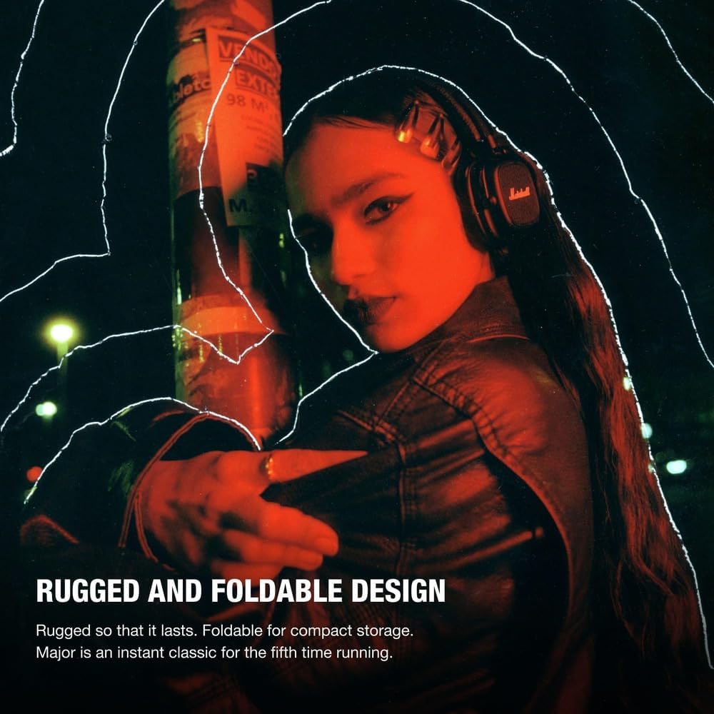 Marshall Major V Bluetooth, OE, Siyah - Görsel 4