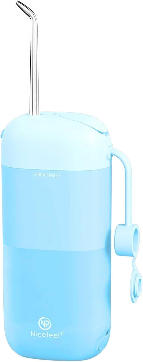 NPO Nicefeel FC5170 Mini Taşınabilir,Şarjlı, Diş Teli/Protez Bakım ve Profesyonel Ağız Duşu (Mavi)