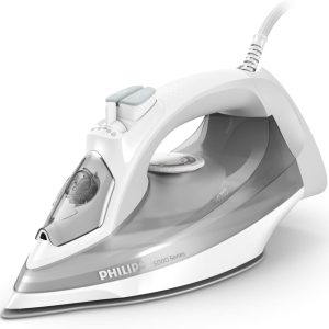 PHILIPS 5000 Serisi Buharlı Ütü – 2400W, 40g/dk Sürekli Buhar, 160g Şok, SteamGlide Plus Taban, Dahili Kireç Temizleme, Damlatmaz Sistem, Dikey Kullanım Özelliği (DST5010/10)
