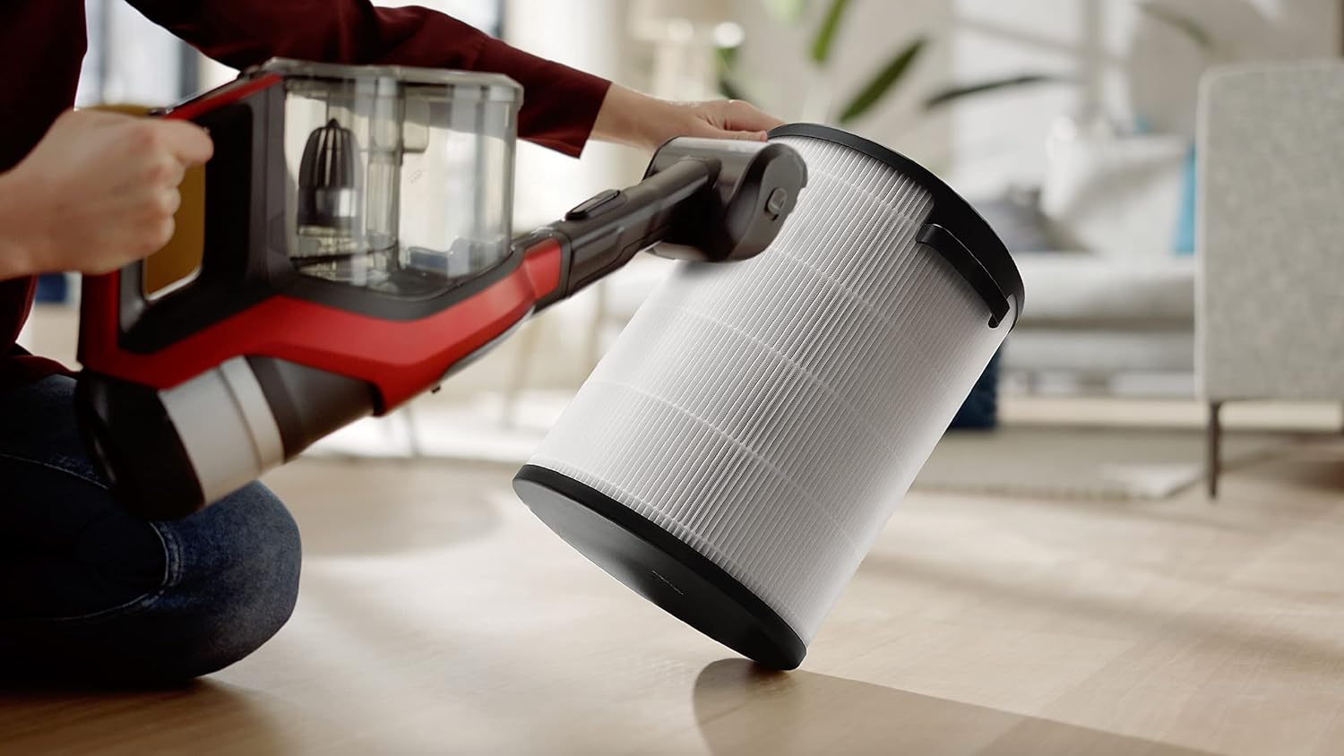 PHILIPS FYM860/30 Yedek Filtre AMF870 ve AMF765 Hava Temizleyicileri için Entegre 3'ü 1 Arada, HEPA, Aktif Karbon - Görsel 3