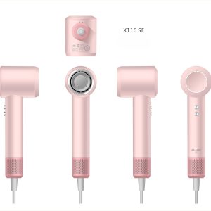 PLUZZ Mini X116 SE Yüksek Hızlı Akıllı İyonlu Saç Kurutma Makinesi Ultra Sessiz-Pembe
