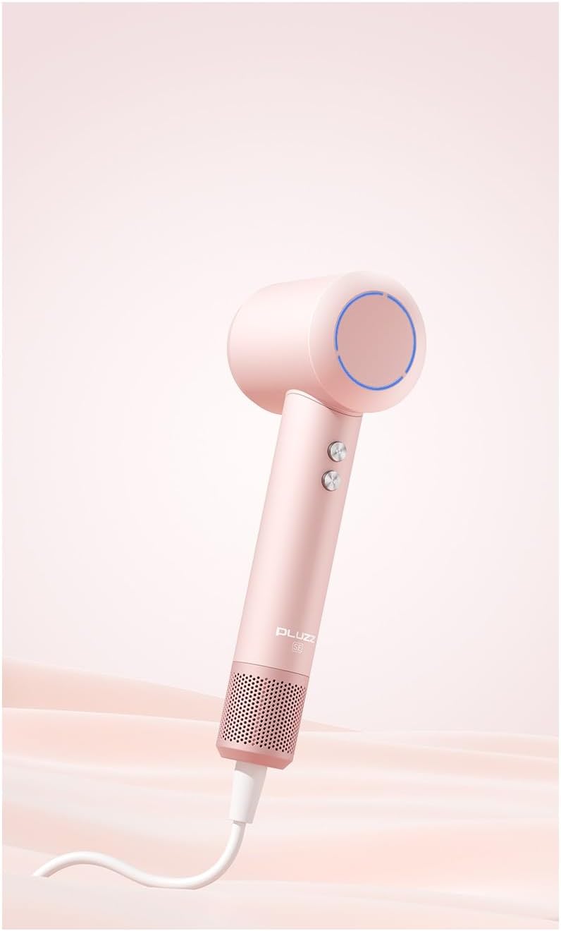 PLUZZ Mini X116 SE Yüksek Hızlı Akıllı İyonlu Saç Kurutma Makinesi Ultra Sessiz-Pembe - Görsel 2