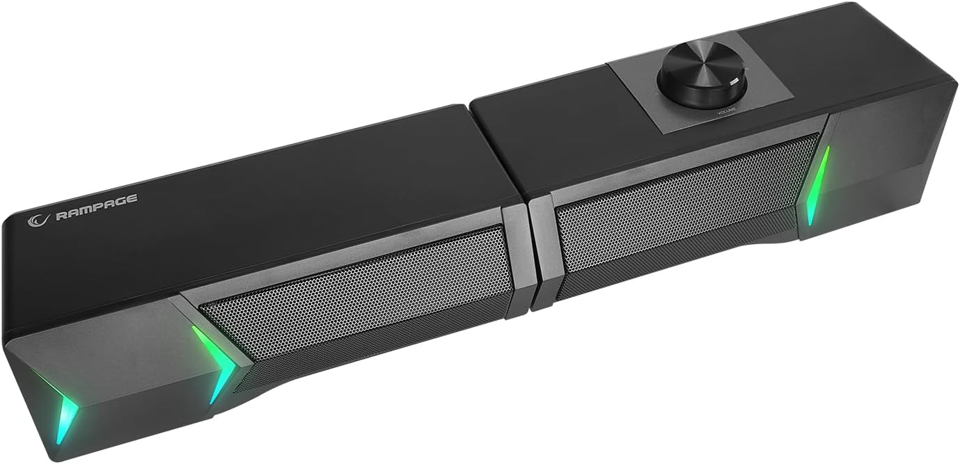 Rampage Elegant X10 2.0 Bluetooth'lu Rms 3W*2 RGB Işıklı Multimedia Usb 5V 45dB Gaming Oyuncu Speaker - Görsel 3