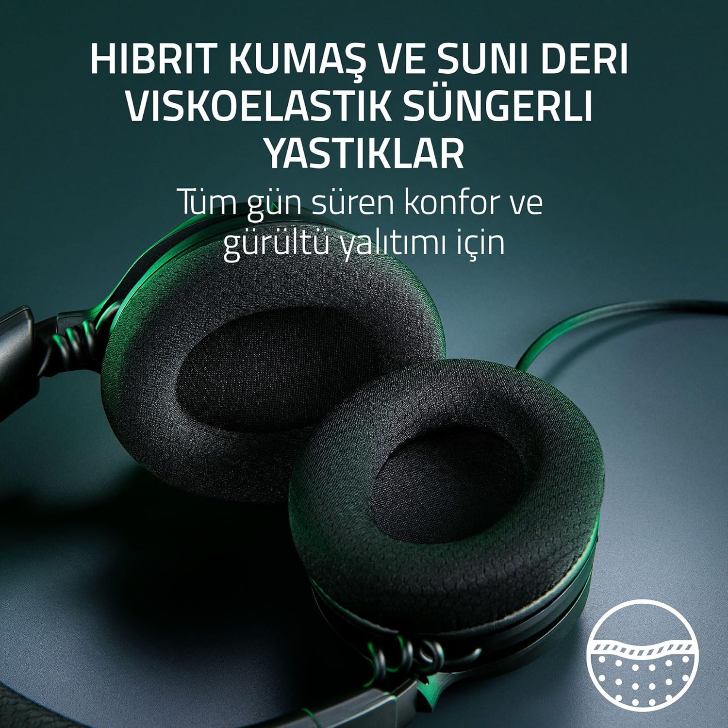 Razer Kraken V4 X - Kablolu PC Oyun Kulaklığı (TriForce 40mm Sürücüler, Geri Çekilebilir Kardioid Mikrofon, 7.1 Surround Ses, Chroma RGB, PC için - USB-C üzerinden konsol ve telefonlar) Siyah - Görsel 5