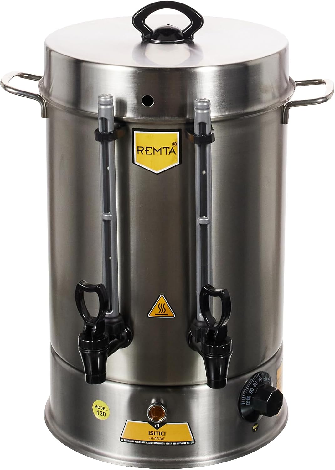 Remta R13 Standart Çay Makinesi, 120 Bardak, Gümüş Rengi, 2000 W, Paslanmaz Çelik Tüp Rezistans - Görsel 2