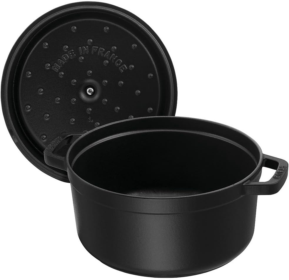 STAUB Dökme Demir Kızartma Tavası/Güveç, Yuvarlak 16 cm, 1,2 L, Siyah - Görsel 3