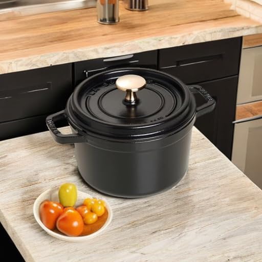 STAUB Dökme Demir Kızartma Tavası/Güveç, Yuvarlak 16 cm, 1,2 L, Siyah - Görsel 5