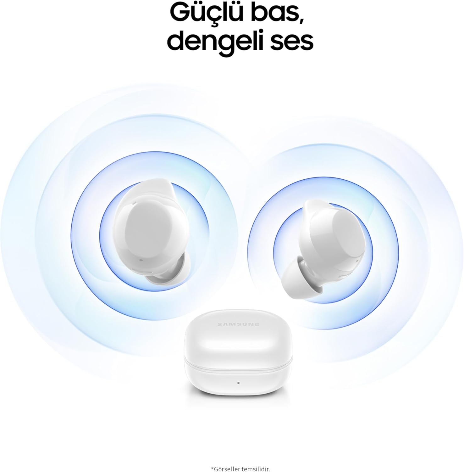 Samsung Galaxy Buds Core True Wireless Bluetooth Kulaklık, Aktif Gürültü Engelleme, Wingtip ile Güvenli Uyum, Kolay Eşleştirme, Otomatik Geçiş, Dokunmatik Kontrol, Beyaz (Samsung Türkiye Garantili) - Görsel 5