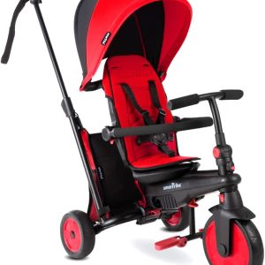 SmarTrike STR3 Plus 6'sı 1 Arada Modüler Katlanabilir Bebek Arabası ve Üç Tekerlekli Bebek Bisikleti - Red