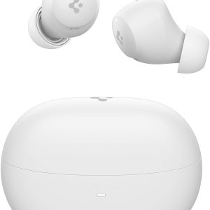 Spigen Audio TWS P10 Bluetooth Kablosuz Kulaklık - ANC Pro Aktif Gürültü Engelleme + ENC 6 Mikrofon - 10mm Sürücü - 30 Saat Pil - iOS & Android EQ App Şeffaf & Gaming Mod iPX4 Beyaz - ASD07963