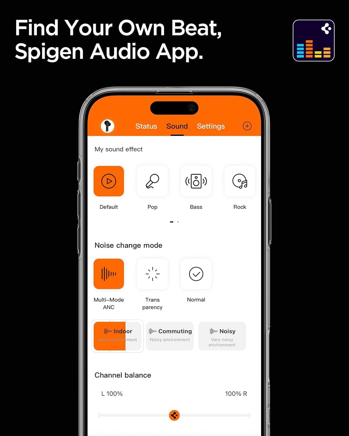 Spigen Audio TWS P20 Bluetooth Kablosuz Kulaklık - ANC Pro Aktif Gürültü Engelleme + ENC 6 Mikrofon - 10mm LCP Graphene Sürücü - 30 Saat iOS & Android EQ App Şeffaf & Gaming Mod iPX5 Siyah - ASD07888 - Görsel 3