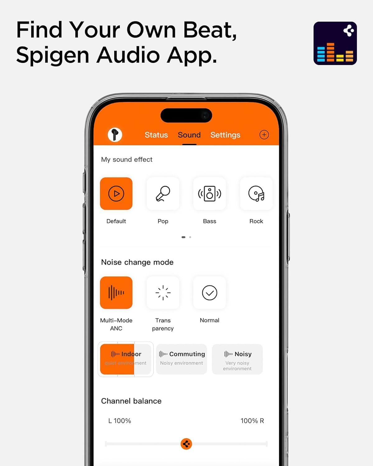 Spigen Audio TWS S10 Bluetooth Kablosuz Kulaklık - ANC Aktif Gürültü Engelleme + ENC 6 Mikrofon - 10mm Sürücü - 30 Saat Pil - iOS & Android EQ App Şeffaf & Gaming Mod iPX4 Siyah - ASD07886 - Görsel 3