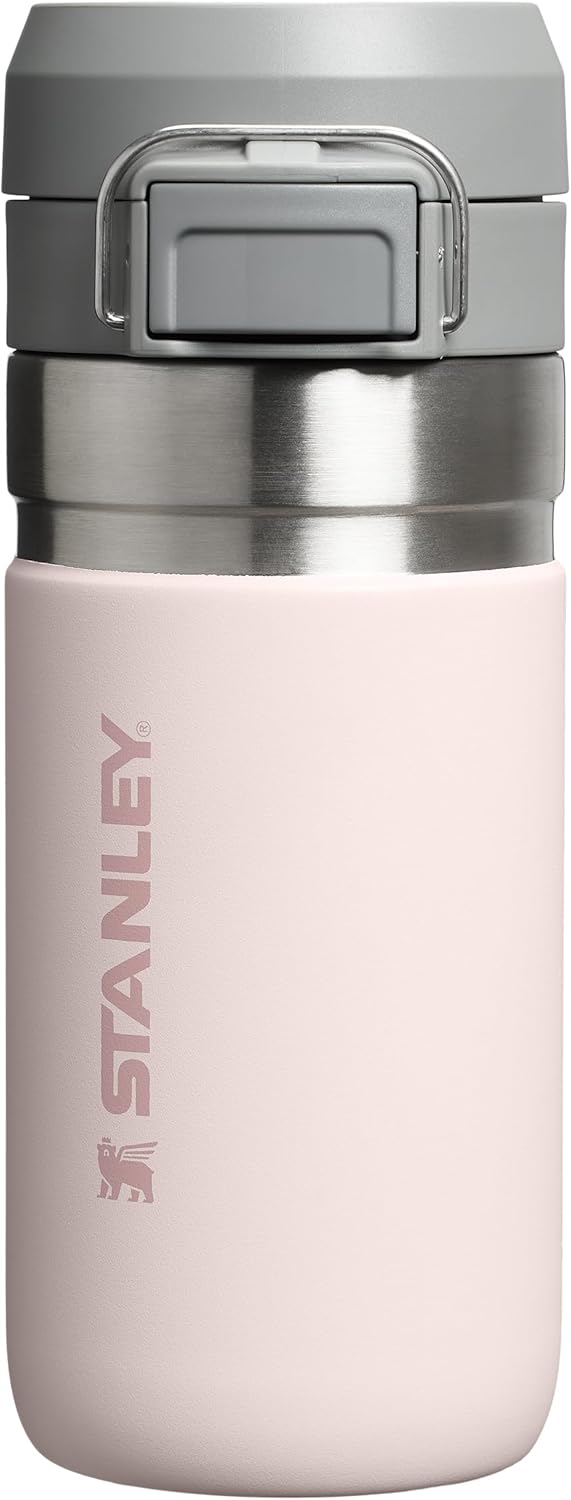 Stanley GO Quick Flip Paslanmaz Çelik Termos, Pembe Kuvars (Rose Quartz), 0.47 Litre