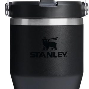 Stanley IceFlow Flip Straw Tumbler Pipetli Termos Bardak, Siyah, 0.60 Litre
