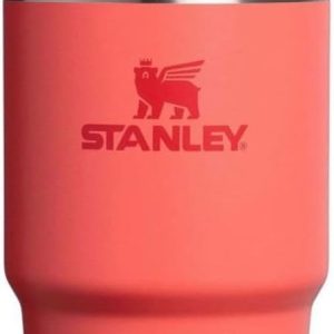 Stanley Quencher Pipetli Termos Bardak, Mercan (Hot Coral), 0.60 Litre