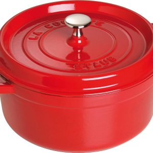 Staub Döküm Tencere Yuvarlak 24 cm Kiraz