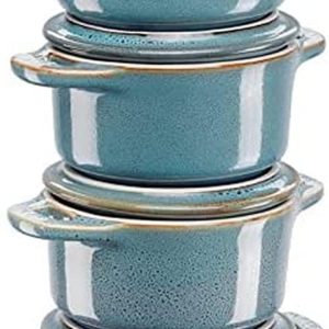 Staub, Mini Cocotte Set, 4'lü, Yuvarlak, Ceramic By Staub