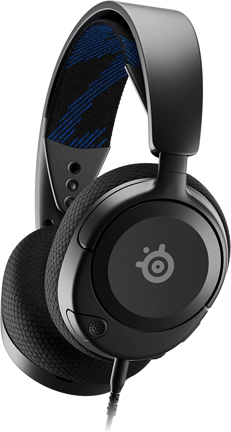 SteelSeries Arctis Nova 1P - Multi-Platform Gaming Kulaklık - Hi-Fi Sürücü - 360° Surround Ses - Memory Foam Kulak Yastıkları - Gürültü Önleyici Mikrofon - PS5, PS4, PC, Xbox, Switch - Siyah