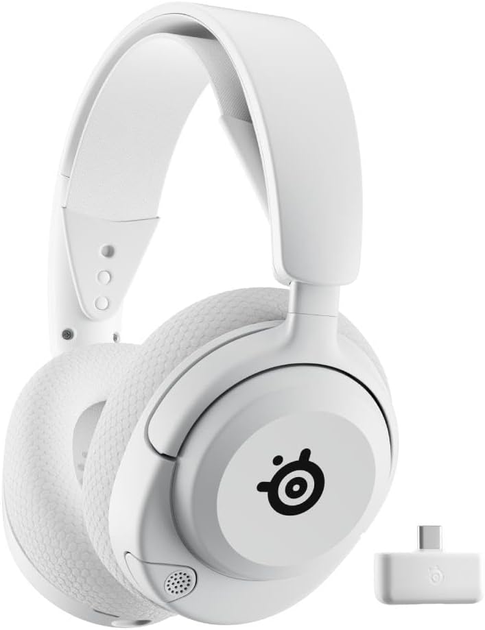 SteelSeries Arctis Nova 5 Wireless ve Bluetooth Kablosuz Oyuncu Kulaklığı Beyaz