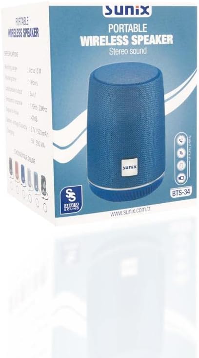Sunix BTS34 Kablosuz Taşınabilir Hoparlör Siyah - Görsel 4