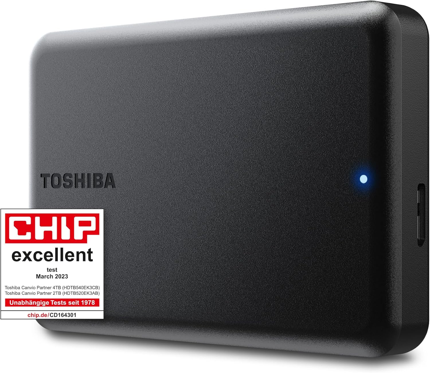 Toshiba Canvio Partner 4 TB taşınabilir 2, 5 inç harici HDD, USB 3.2 Gen 1, Mac ve Windows ile uyumlu, USB ile çalışır