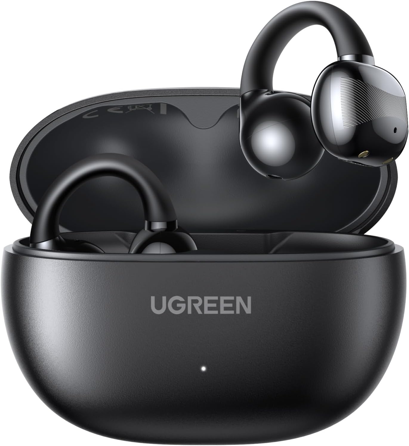 UGREEN HiTune S3 kablosuz kulaklık, Bluetooth 5.4, açık spor kulaklık, klipsli ve gürültü önleyici ENC, 30 saat çalma, hızlı şarj, USB-C, Hi-Fi, IPX5 su geçirmez, siyah