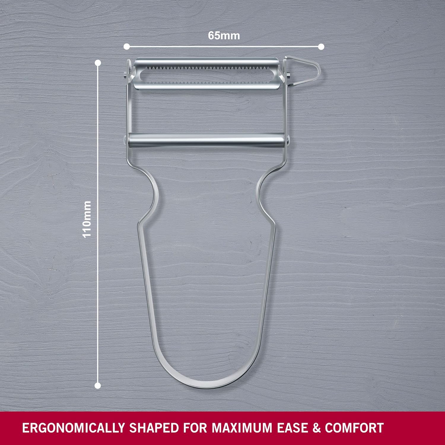 Victorinox STAR tasarruflu soyucu, ekstra keskin bıçak, tırtıklı kesim, çift bıçaklı, paslanmaz çelik - Görsel 3