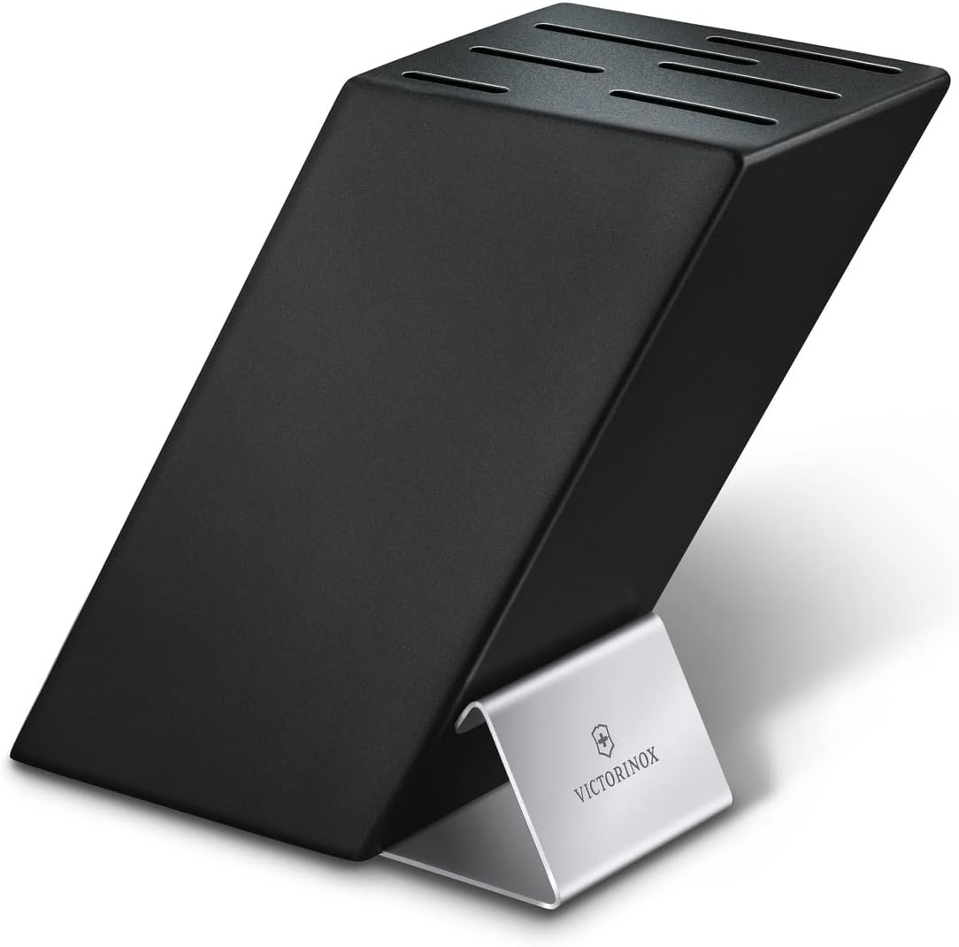 Victorinox Swiss modern bıçak bloğu, 6 bıçaklı, doldurulmuş, 6 parça, mutfak bıçağı muhafazası, ahşap, çok renkli - Görsel 4