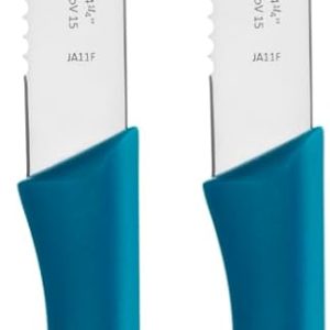 WMF 2'li Mavi Tırtıklı Soyma Bıçağı Seti