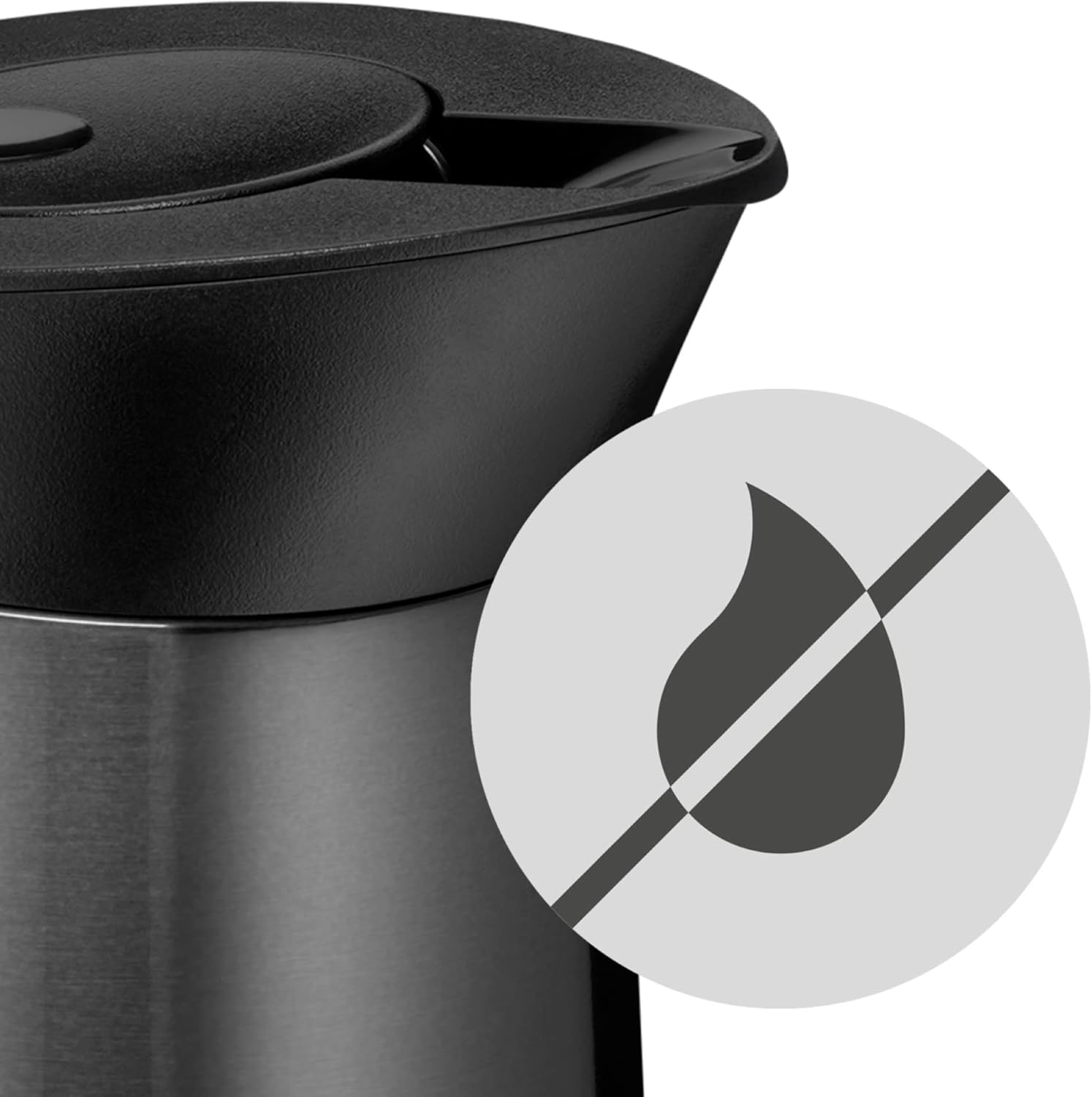 WMF Kineo Çelik Siyah Termos 1 lt - Görsel 2