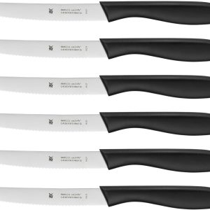 WMF Tırtıklı Soyma Bıçak Seti Siyah 6 Parça