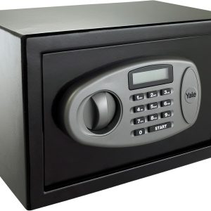 Yale LCD Ekranlı Küçük Boy Kasa Y-SS0000NFP - Standart güvenlik - Master Şifre - 2 Adet 6 Şifeli Anahtar - 20 x 31 x 20 cm - Siyah